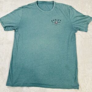 Oakley Mens T Shirt Short Sleeve Graphic Print Teal Green Size Large